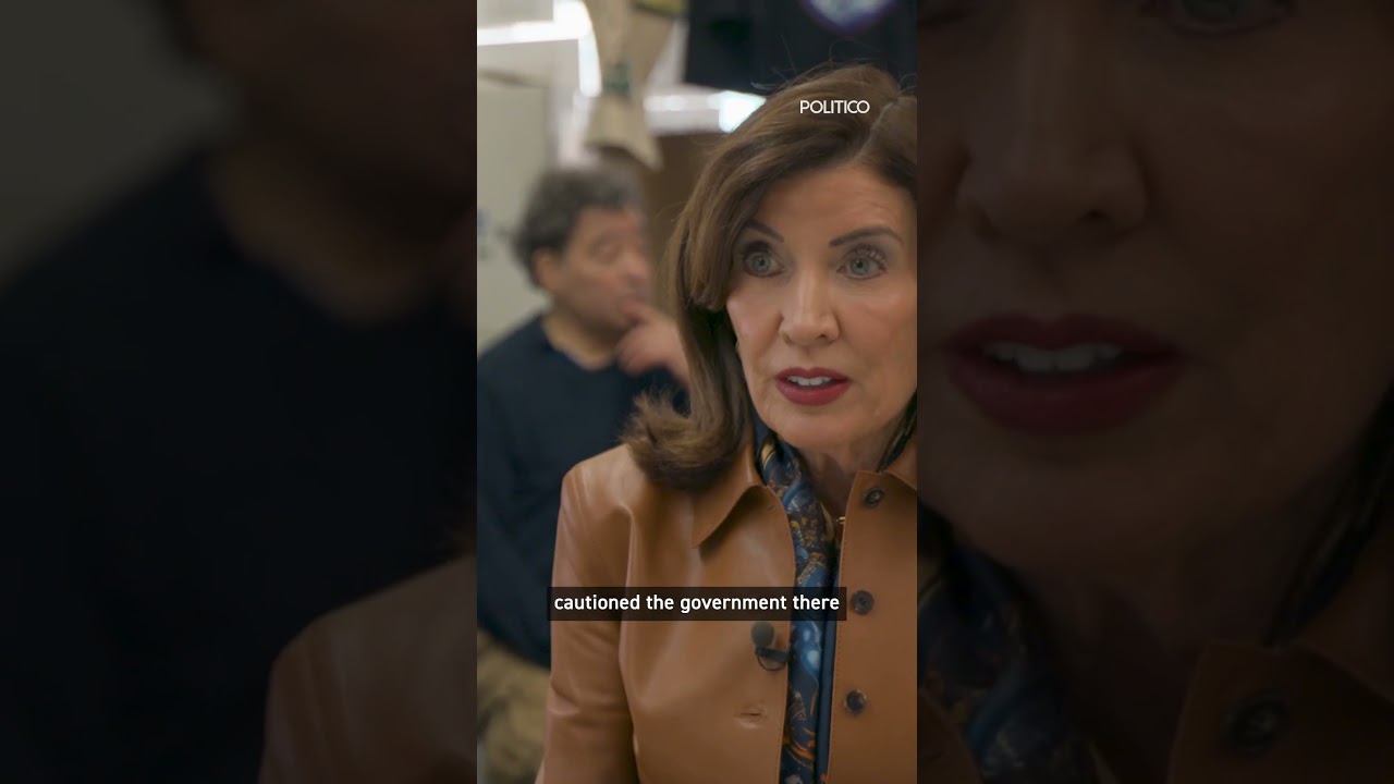 Video: Hochul Tells POLITICO Netanyahu's Exit Would Ease Her Job, Backs Two-State Solution