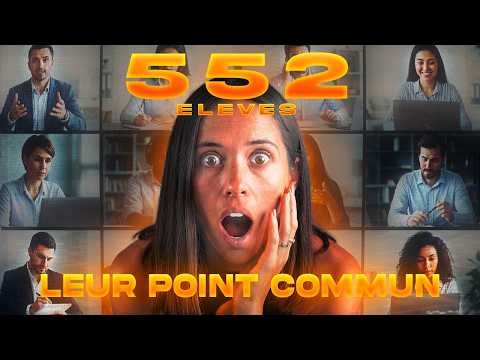 552 élèves accompagnés : j'ai remarqué la MÊME CHOSE.