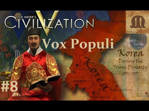 Let's Play Civilization 5 Vox Populi - Korea One-city challenge p.8 (deity, epic)