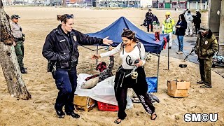 LAPD and Park Rangers Lead Coordinated Restroom Cleanup at Venice Beach
