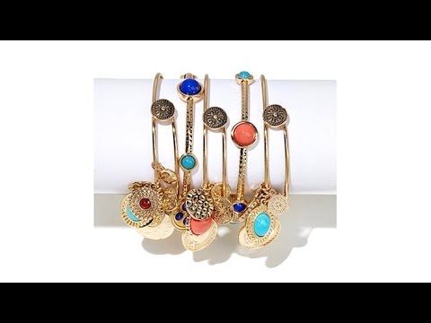 R.J. Graziano "Global Getaway" Set of 5 Bangle Bracelets