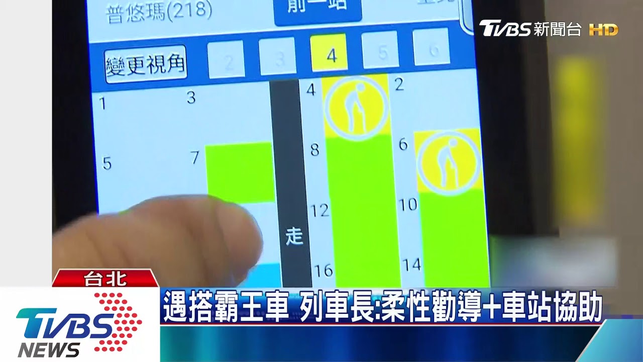 台鐵抓「無票乘車」 列車長靠「掌電」一目了然