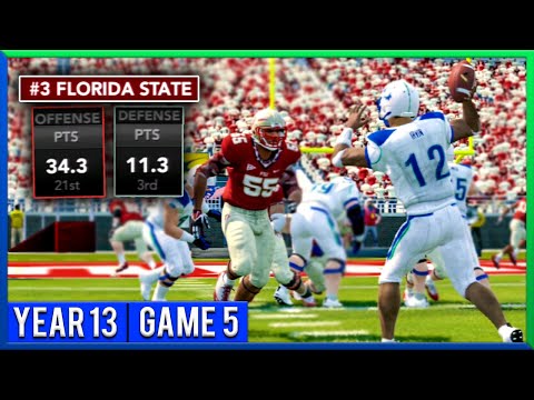 Top 5 Matchup: Kalispell @ #3 FSU | NCAA Football 14 Dynasty (Y13:G5) | Ep.226