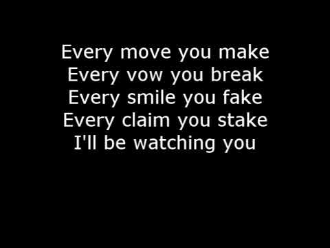 THE POLICE- every breath you take lyrics!!❤️