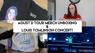 Unboxing Agust D Tour Merch + Louis Tomlinson Toronto Concert | VLOG