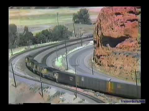 Classic Railroad Series 939 - UP trains in 1985 at Taggart, Utah Part 5 of 5.