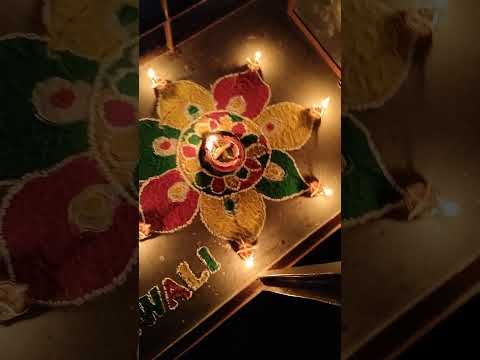 Made rangoli for the first time