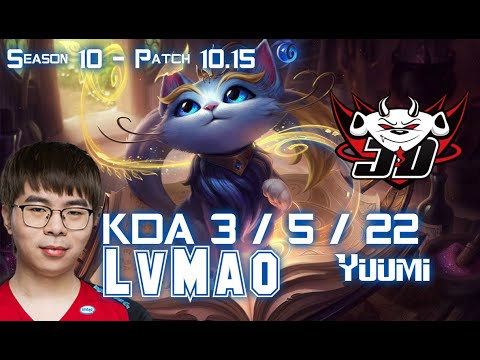 JDG LVMAO YUUMI vs BARD Support - Patch 10.15 KR Ranked