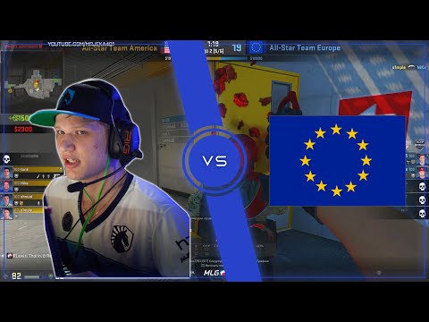 Americas All-Stars s1mple vs Europe All-Stars | EPIC DOUBLE KNIFE |