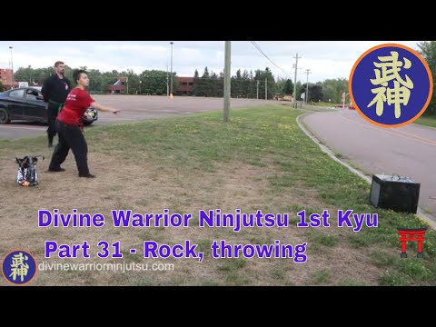 Ninjutsu, 1st Kyu, Part 31 - Rock, throwing