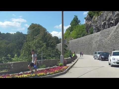 Autom od kupališta na Korani do centra Slunja, Ljeto 2016.