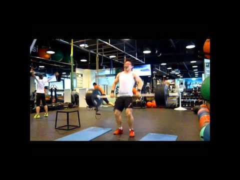 Youngjun Kim 120907 CrossFit WOD   press power clean 2
