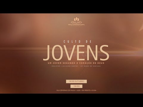 BETEL AROEIRAS/PB  | CULTO DE JOVENS | UM JOVEM SEGUNDO O CORAÇÃO DE DEUS | 18 DE OUTUBRO 2025