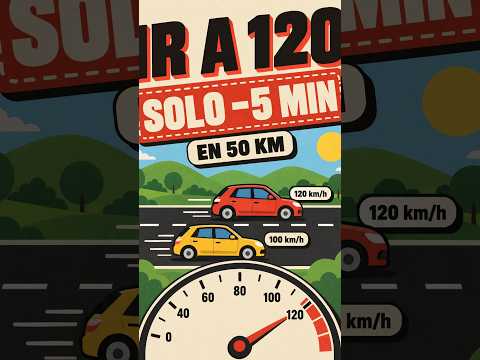 Ir a 120 te ahorra SOLO 5 minutos 🚗