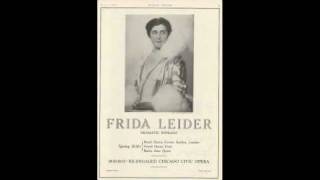Frida Leider sings Richard Wagner Wesendonck-Lieder "Der Engel"