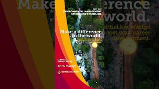 Boost your career and help the environment while doing it. Complete entirely online and get results