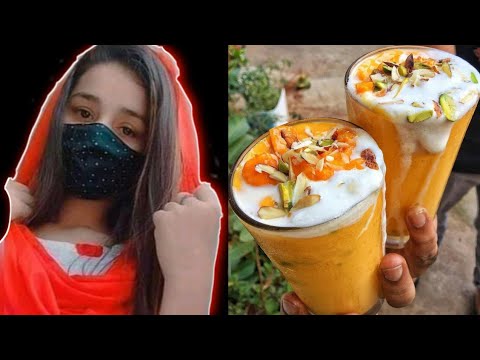 Homemade Mango Milkshake Recipe Video | Loaded With Ice Cream And Dry Fruits