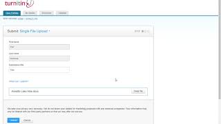 How to turn in an assignment to turnitin.com for students.