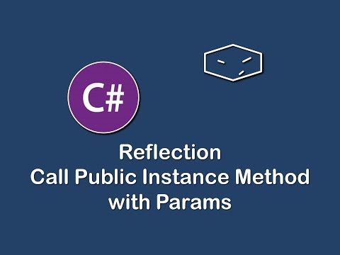 call public instance method with params using reflection in c