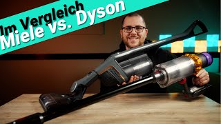 Miele Triflex HX1 vs. Dyson V15 - Zwei Oberklasse Akku-Staubsauger im Vergleich