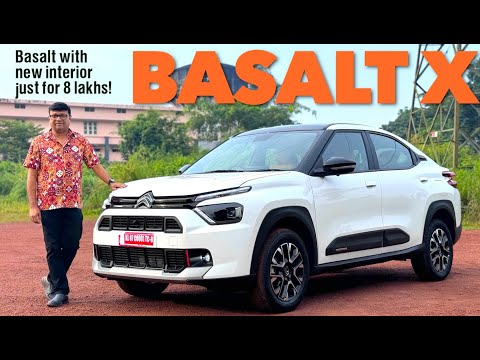 Citroen Basalt X എന്ന പുതിയ മോഡലിന്റെ ഉൾഭാഗം വിസ്മയകരമായ രീതിയിൽ ഭംഗി ആക്കിയിട്ടുണ്ട്.വിലയും കുറവ്