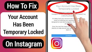 How To Fix Your Account Has Been Temporarily Locked on Instagram | Instagram Temporarily Locked