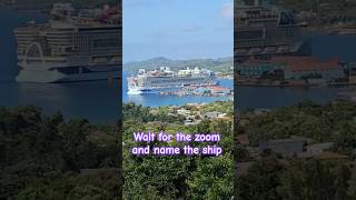 The largest cruise ship in the world in Roatan, Honduras.  #travel #cruiseship #vlog #shorts