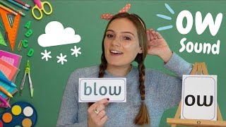 'ow' Sound Phonics | Learn to Read with 'ow' Words | British Teacher's Phonics Lesson