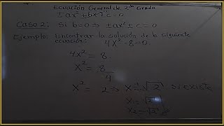 Encontrar la solución de una ecuación de segundo grado cuando el ...