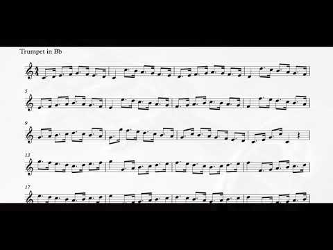 No.14 Arban Exercises in Dotted semiquavers C=120 - Play along for Trumpet