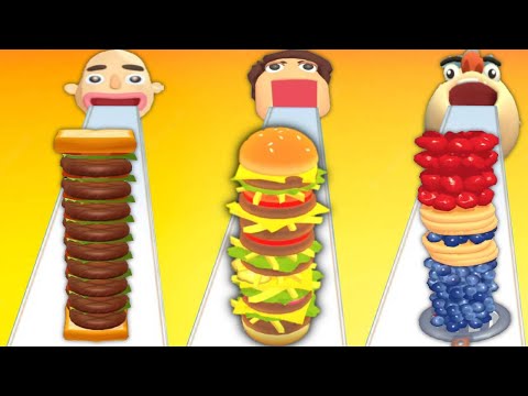 SANDWICH RUNNER vs BURGER RUSH vs PANCAKE RUN - Triple Game