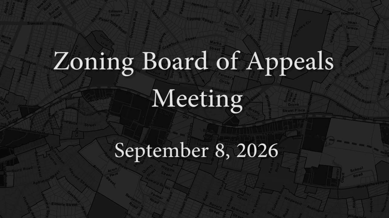 From the Zoning Board