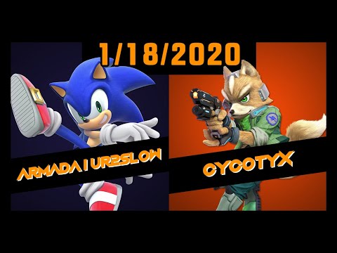 ECG Weekly 1/18/2020 - Armada | UR2SLOW(Sonic) Vs. Cycotyx(Fox) - SSBU