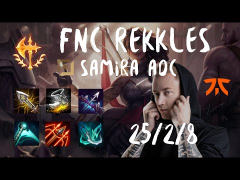 25 KILLS! - REKKLES goes LEGENDARY on Samira ADC vs Ezreal Yuumi - EUW Build Guide