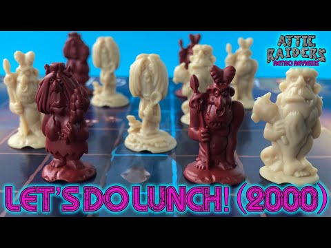 Let's Do Lunch! (2000) by Hasbro - Prehistoric Cannibals! Vintage Board Game Review