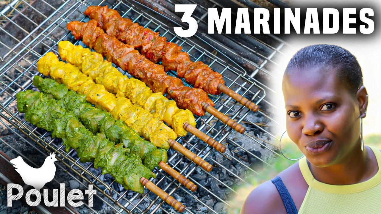 3 MARINADES POULET (Verte, Jaune et Rouge)
