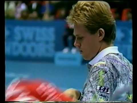 Basel 1989 F Courier vs Edberg (1/2)