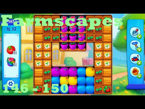Farmscapes Level 146 - 150 HD Gameplay Walkthrough |  3 - match game | android | ios | pc | app