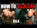 Q&A HOW TO GAIN 30 POUNDS OF MUSCLE IN A YEAR