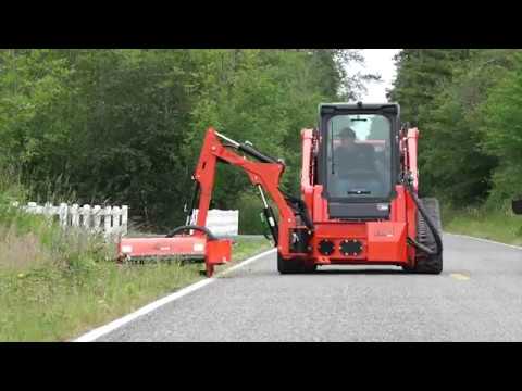 Skid Steer Raptor Boom Arm and Sidewinder Flail Mower RAW | Eterra