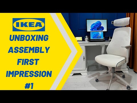 IKEA MATCHSPEL Part1: Unboxing, Assembly, First Impression. Step by Step Installation. Gaming Chair