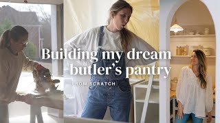 BUILDING MY DREAM BUTLERS PANTRY // PART 1 // DIY Cabinets on a Budget // Painting DIY Cabinets