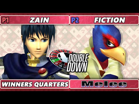 Double Down 2022 Winners Quarters - Zain (Marth) Vs. Fiction (Falco) Smash Melee - SSBM