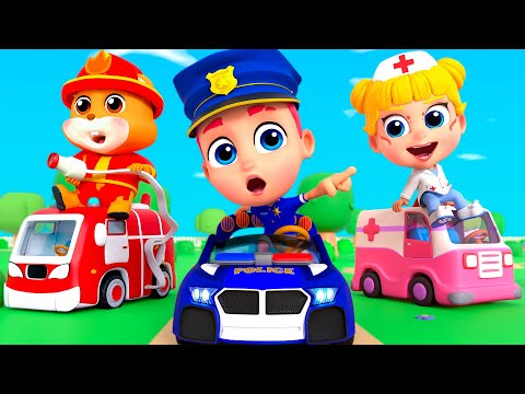 Fire Truck, Police Car, Ambulance + MORE Nursery Rhymes & Kids Songs | TinyTots