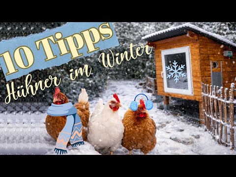Kältestress bei Hühnern? 10 Tipps für den Hühnerstall im Winter