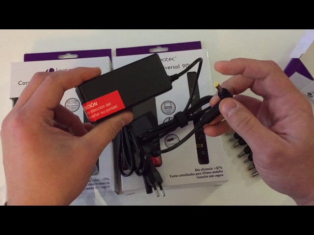 Vídeo relacionado con Leotec LENCSHOME06 - Cargador Universal para Notebook, 90W, Color Negro
