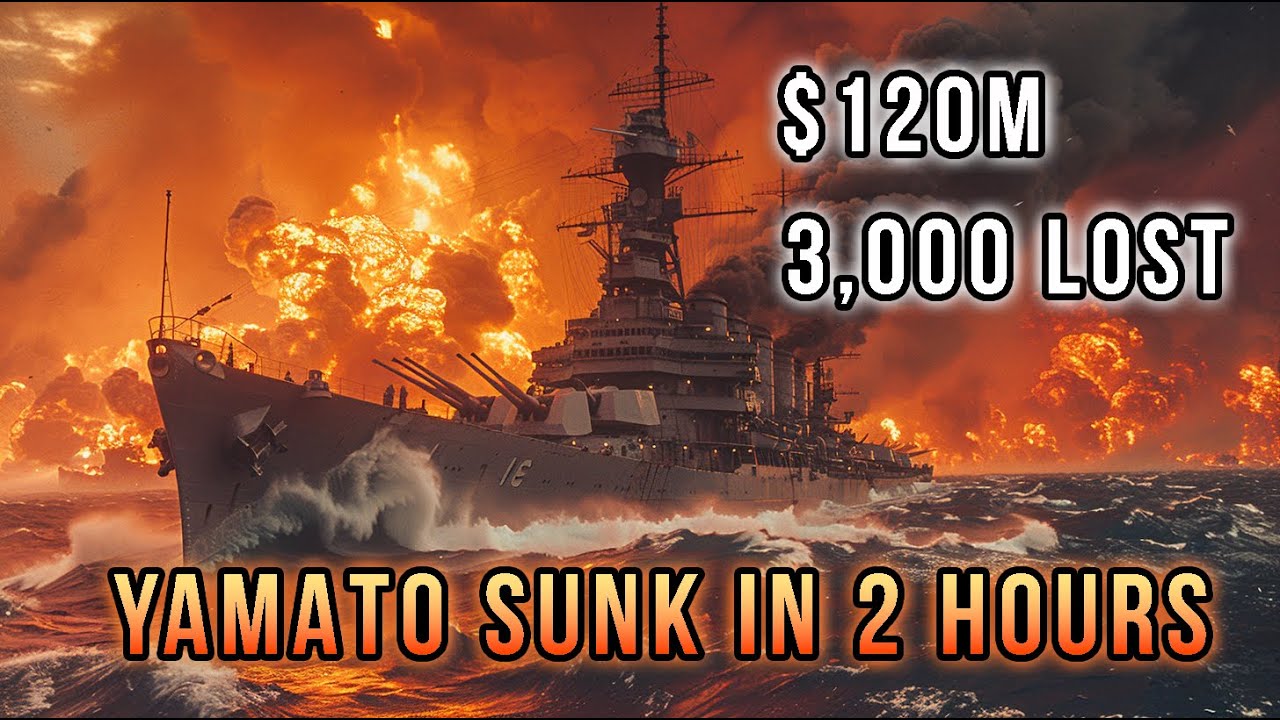 $120M, 3,000 Lives — Japan Shocked as Yamato Sinks in 2 Hours