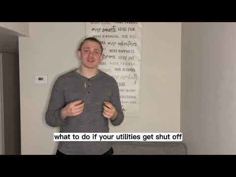 What to do if your water or electric utilities get shut off at your house in Louisville Kentucky.