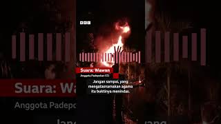 Download lagu Accused of being a 'deviant sect', Saung Taraju Jumantara building set on fire by mob #shorts mp3