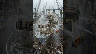 Abandoned Cruise Ship Restoration | From Rusted Wreck to Luxury Liner (4K Cinematic)